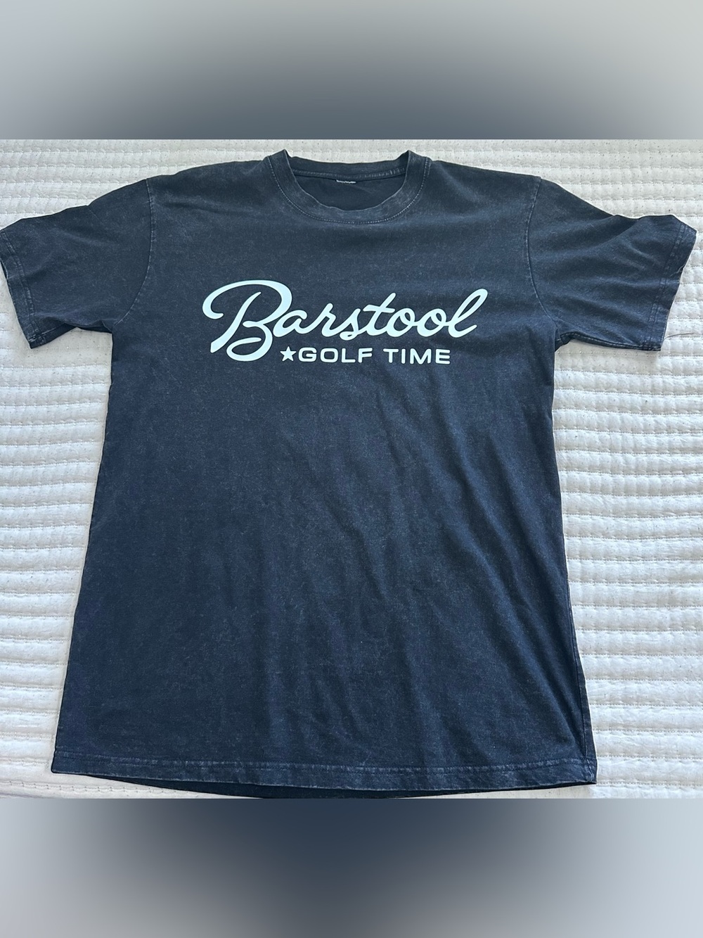 Barstool Golf Time Men's Short Sleeve T-Shirt - Black